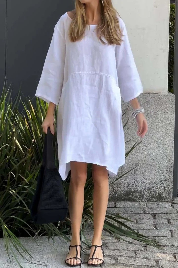 Camille | Robe Décontractée en Lin