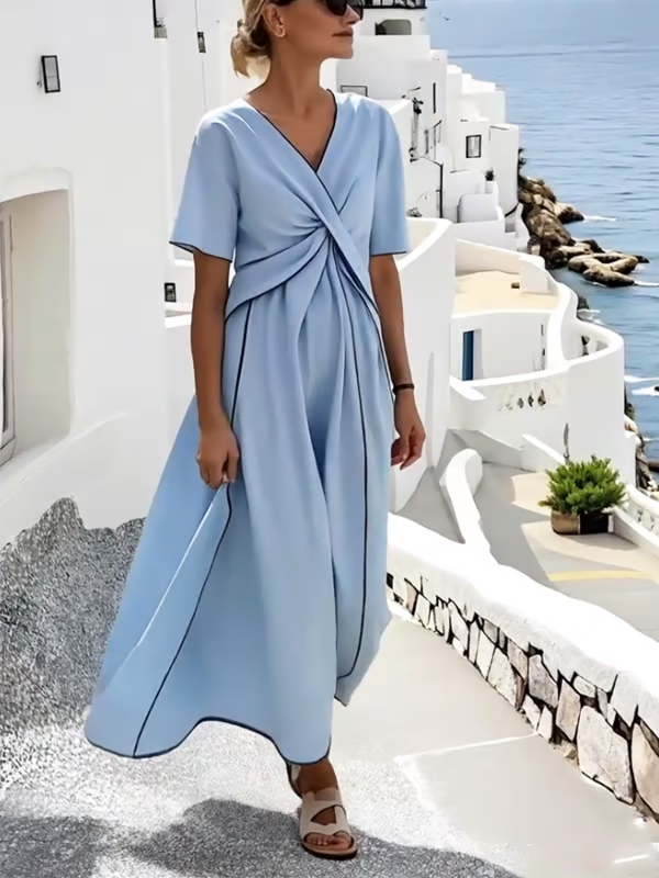 Robe ample bleu