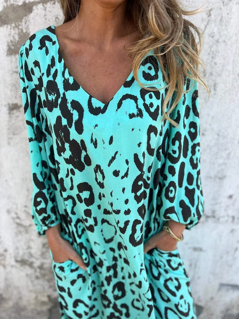 Blanca | Robe Maxi Imprimé Léopard
