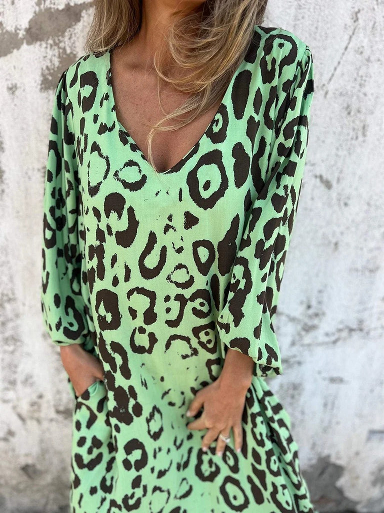 Blanca | Robe Maxi Imprimé Léopard