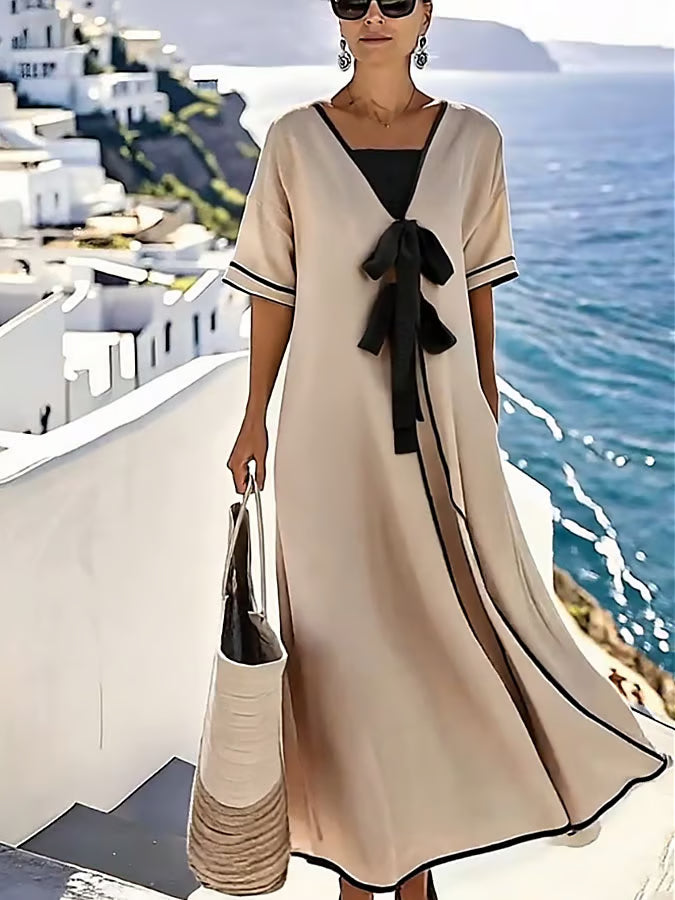 Robe en lin décontractée douce