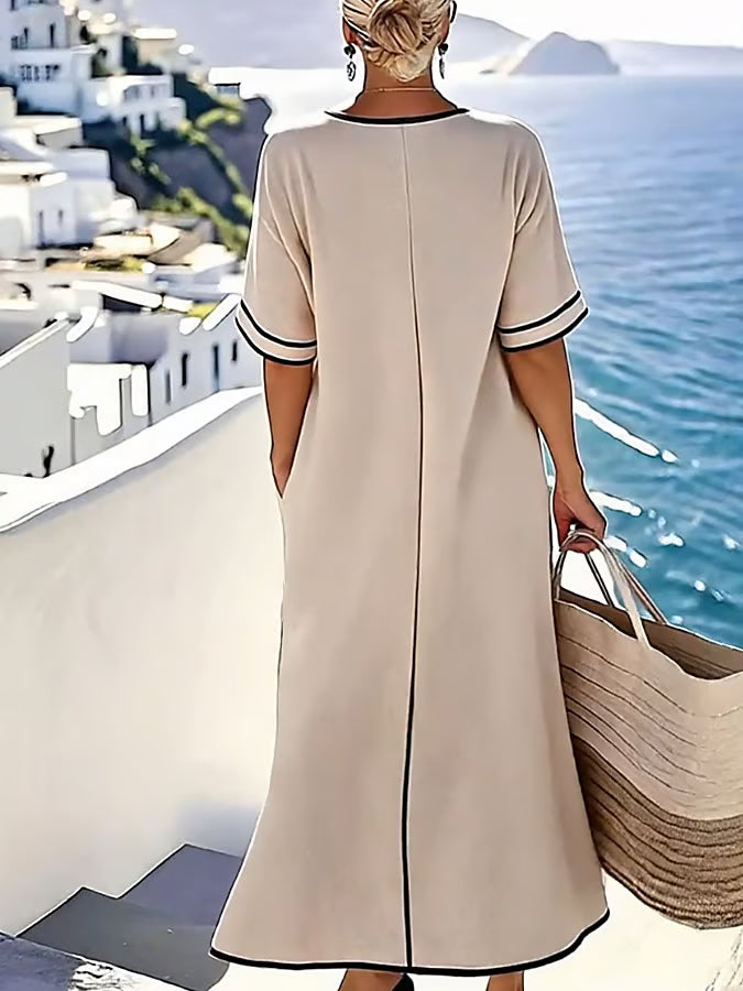 Robe en lin décontractée douce