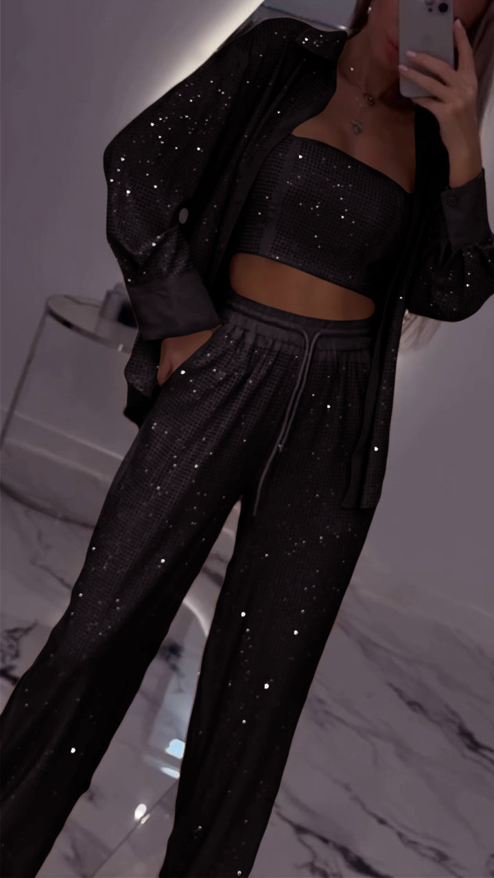 Roxane – Ensemble Décontracté Strass