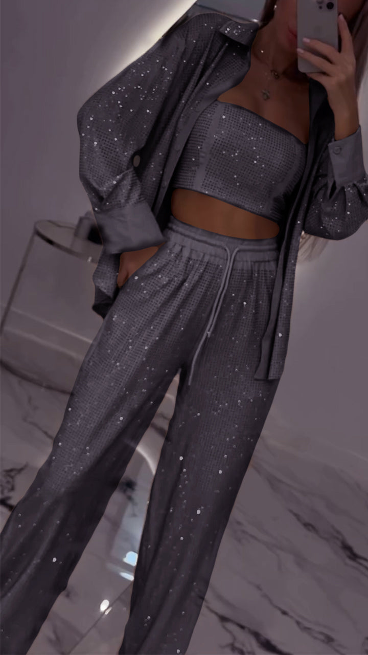 Roxane – Ensemble Décontracté Strass