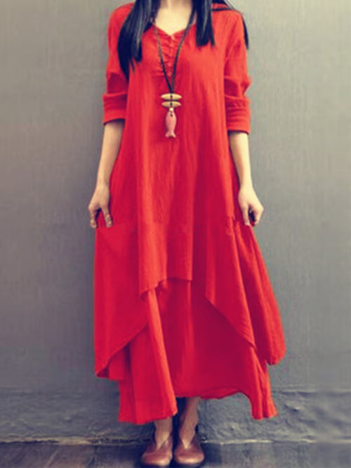 Lina | Robe en Lin Élégante