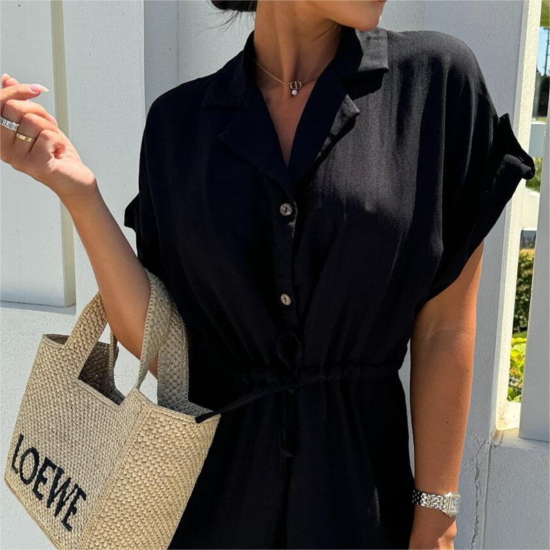 Anna | Robe Ceinturée Plissée