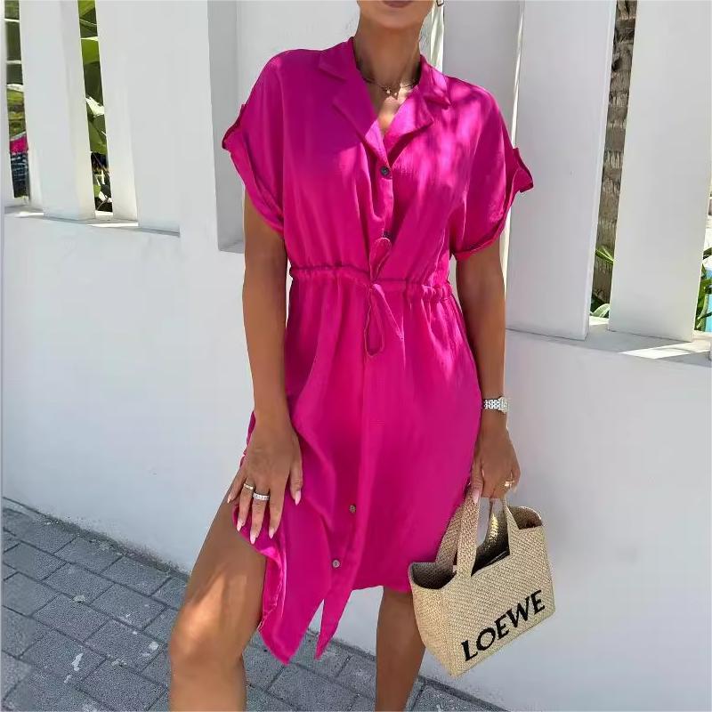Anna | Robe Ceinturée Plissée