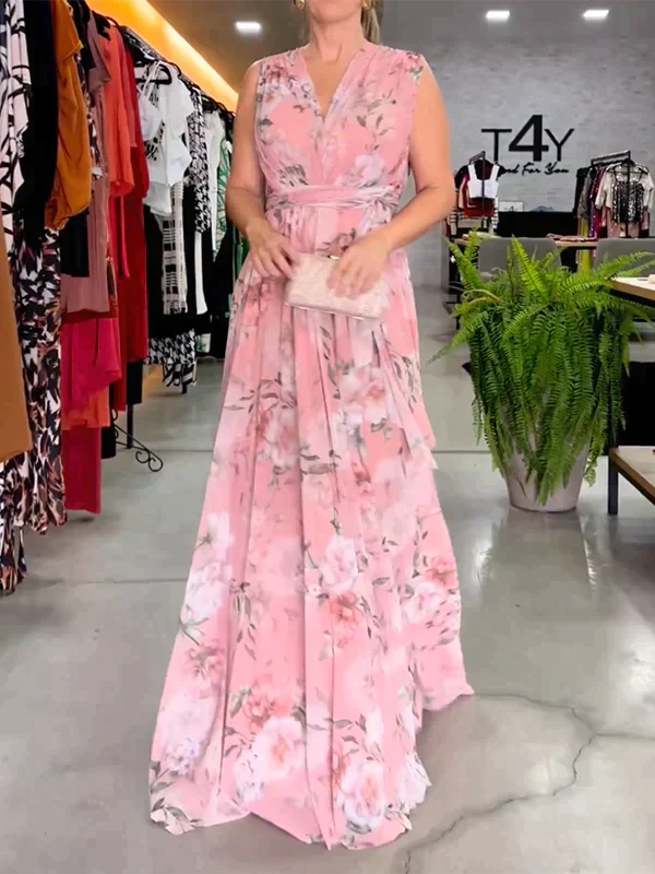 Camille | Robe Midi Décolleté V
