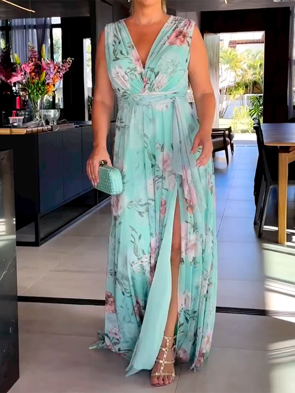 Camille | Robe Midi Décolleté V