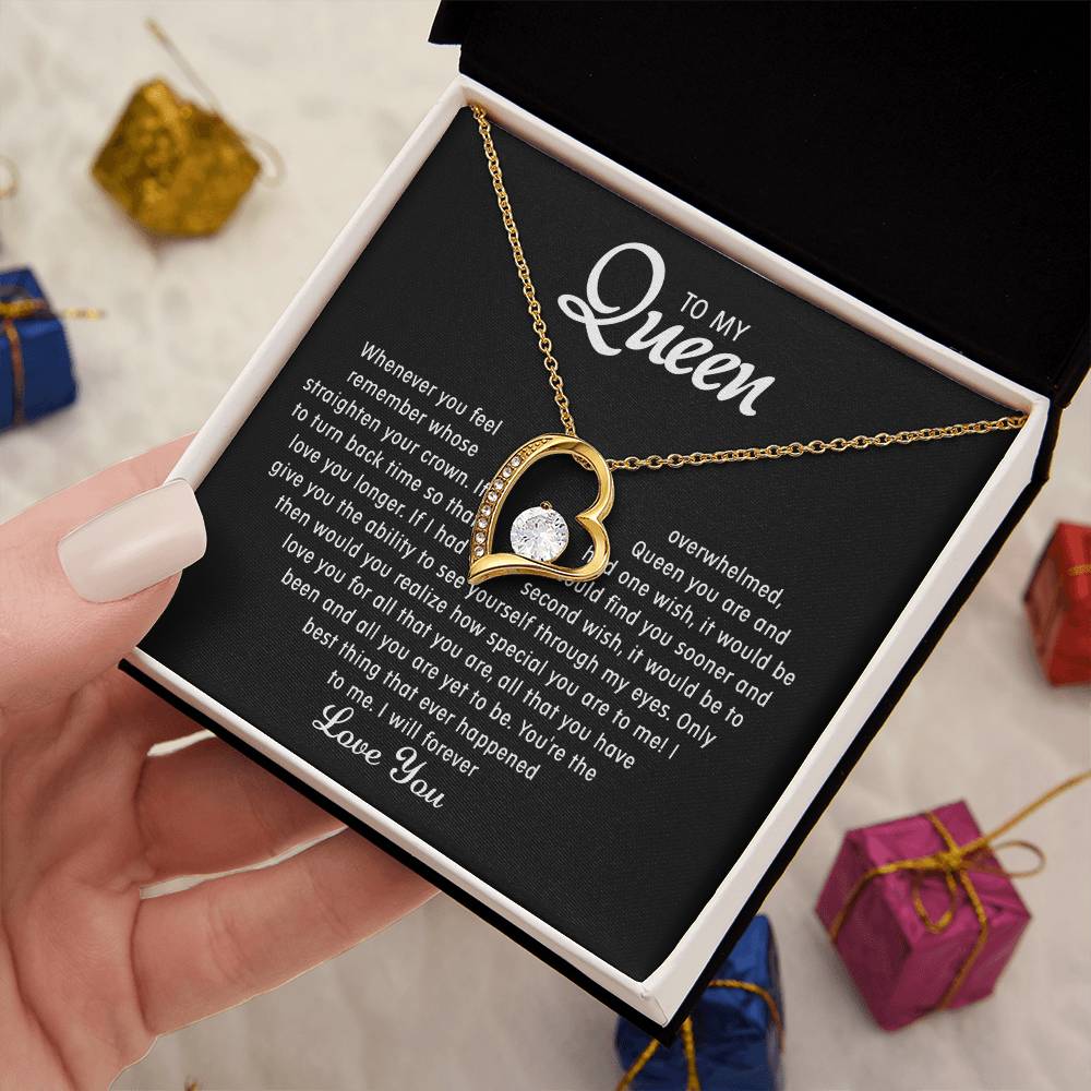 À ma Reine – Collier Cœur d’Amour