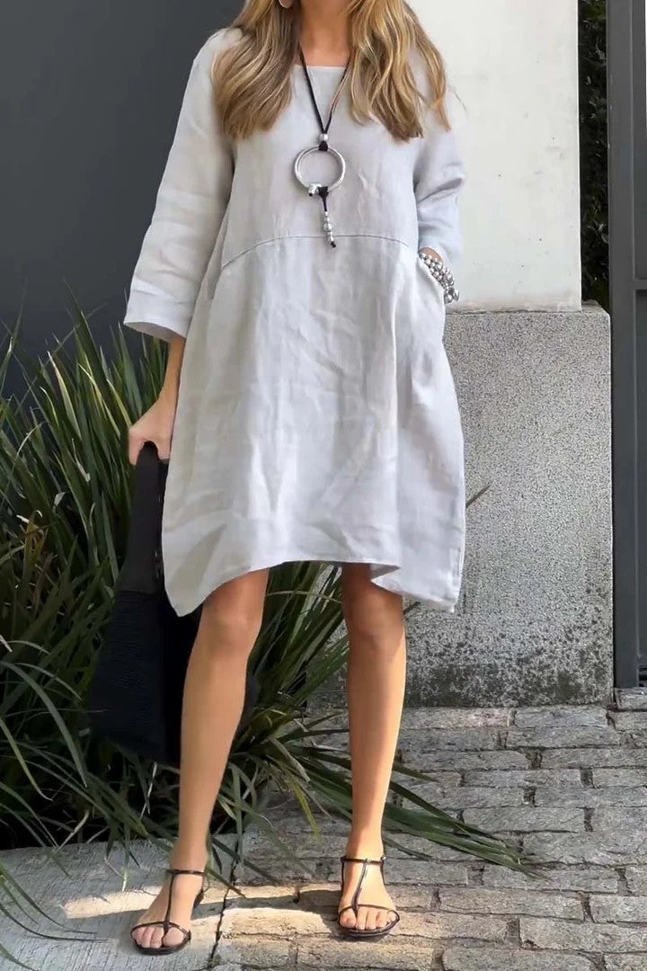 Camille | Robe Décontractée en Lin