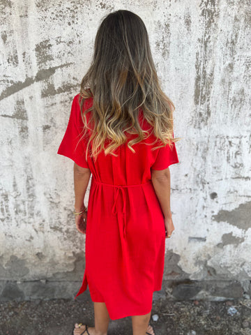 Sophie | Robe Imprimée Coton‑Lin