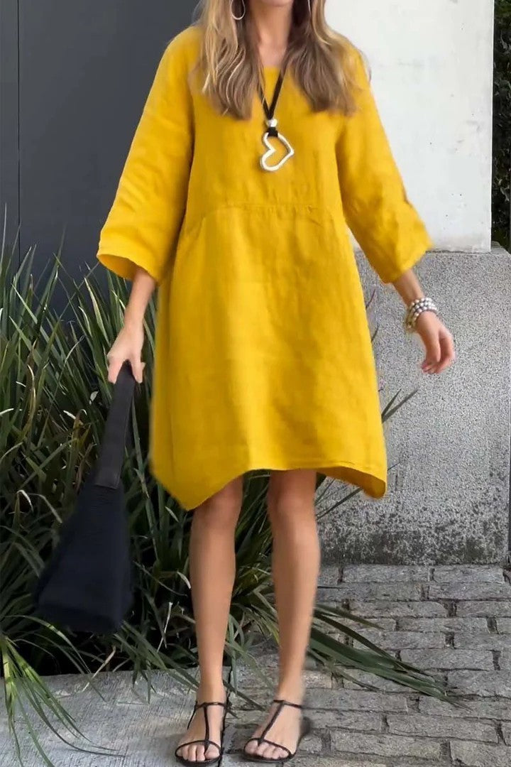 Camille | Robe Décontractée en Lin