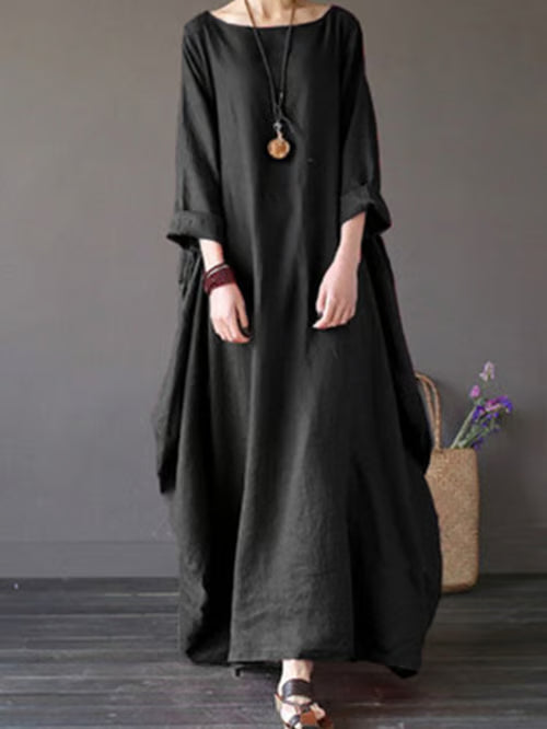 Robe en lin avec élégance naturelle