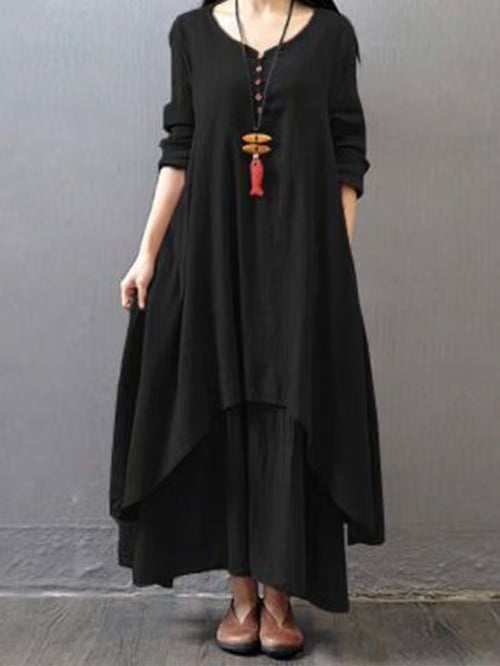 Lina | Robe en Lin Élégante