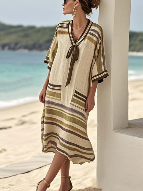 Robe Boho avec Nœud