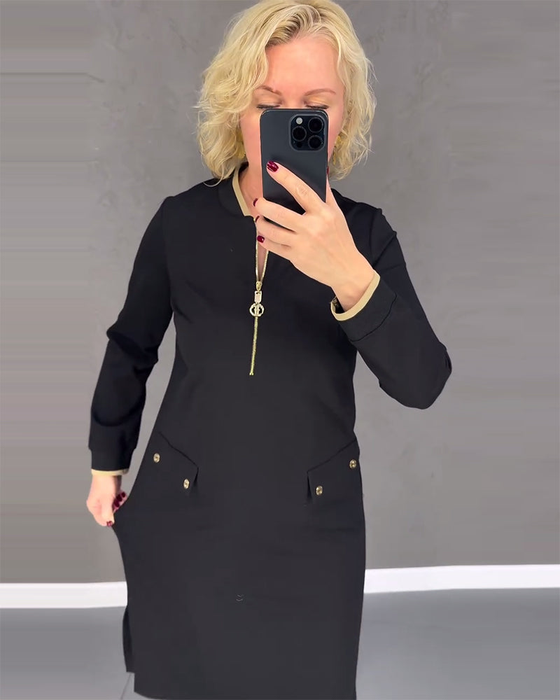 Nadia | Robe Élégante avec Zip