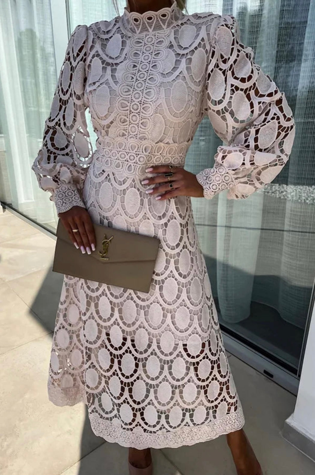Charlotte | Robe Midi en Dentelle