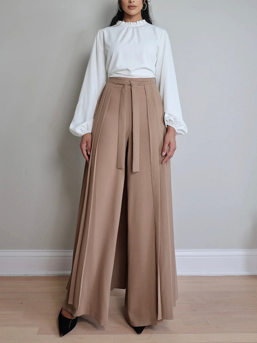 Katrine | Pantalon à surplis plissé