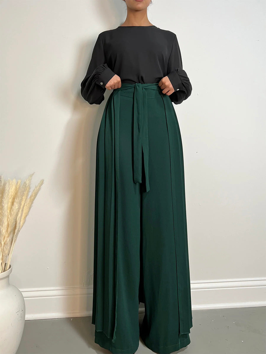 Katrine | Pantalon à surplis plissé
