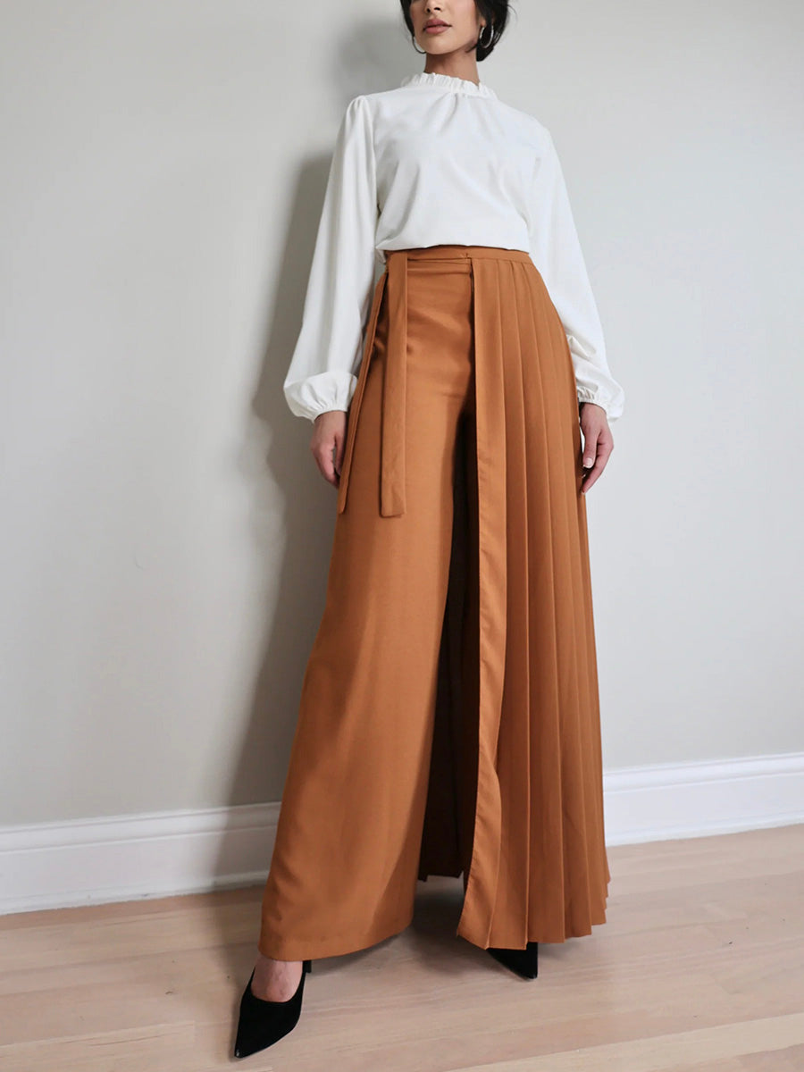 Katrine | Pantalon à surplis plissé