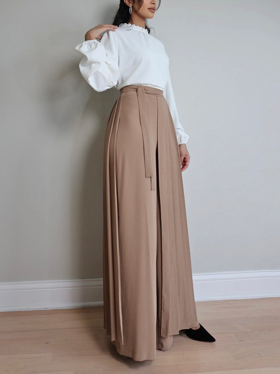 Katrine | Pantalon à surplis plissé