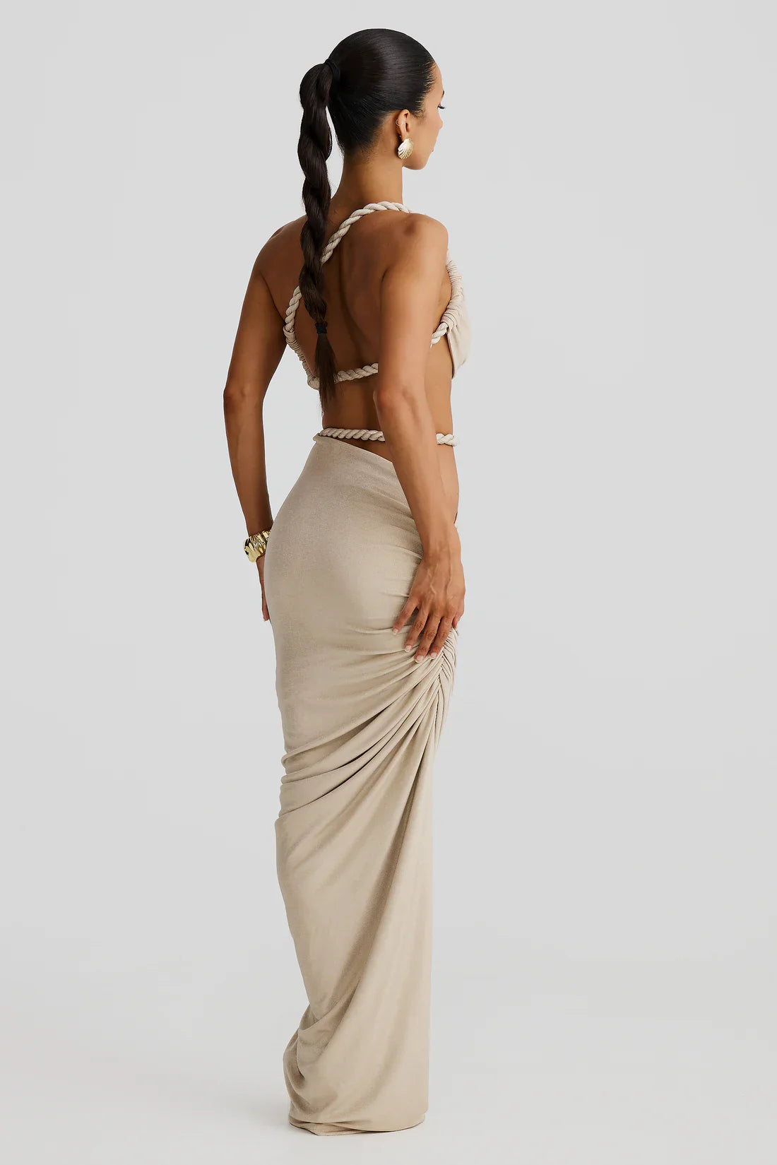Zendaya | Robe en perles marbrées