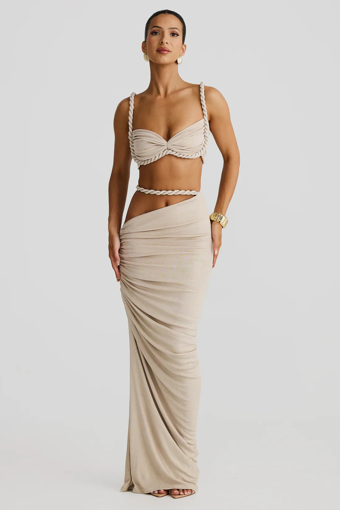 Zendaya | Robe en perles marbrées