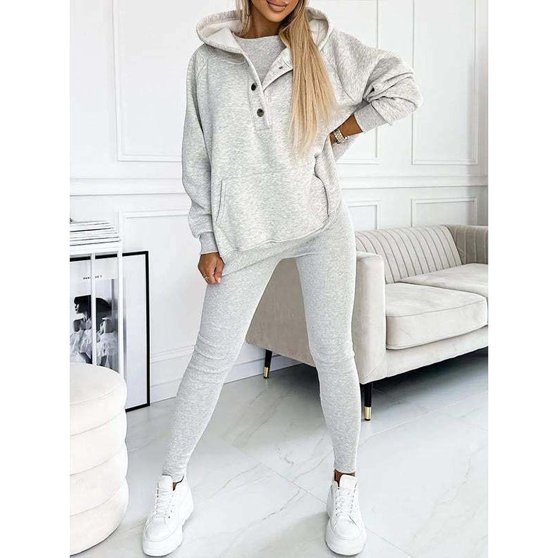 Confortable Ensemble de Hoodie 3 pièces