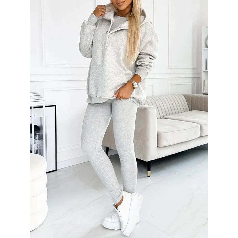 Confortable Ensemble de Hoodie 3 pièces