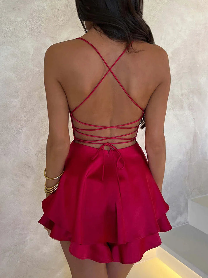 Empiriya I Robe dos nu en satin