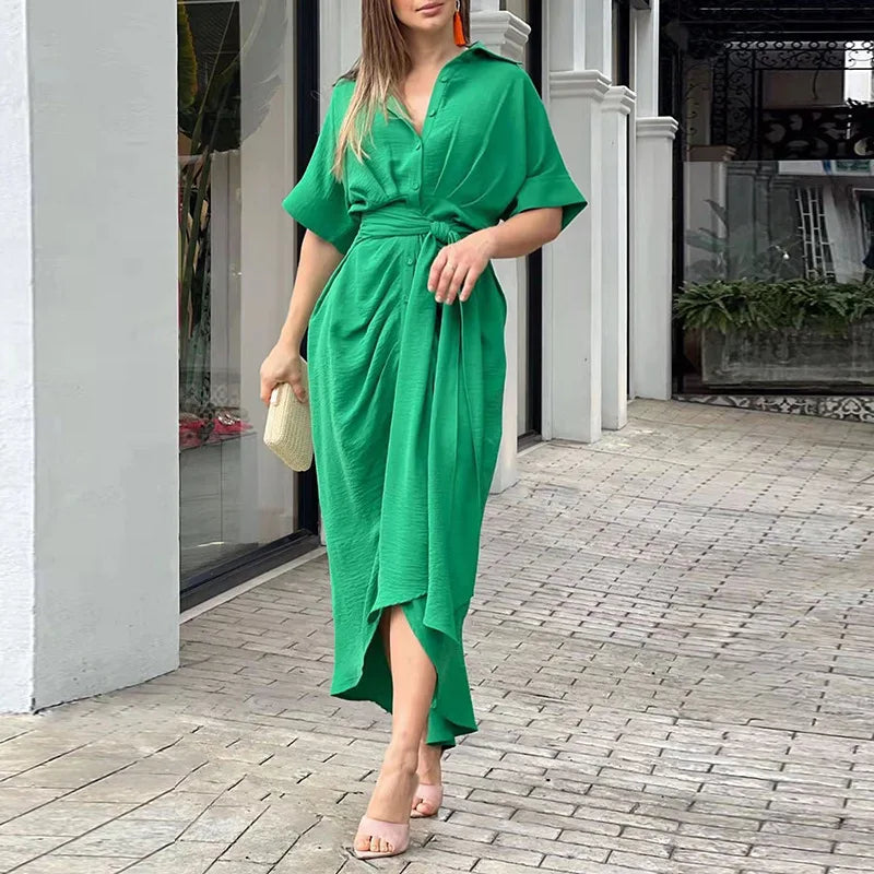 Clémence | Robe Maxi Ceinturée