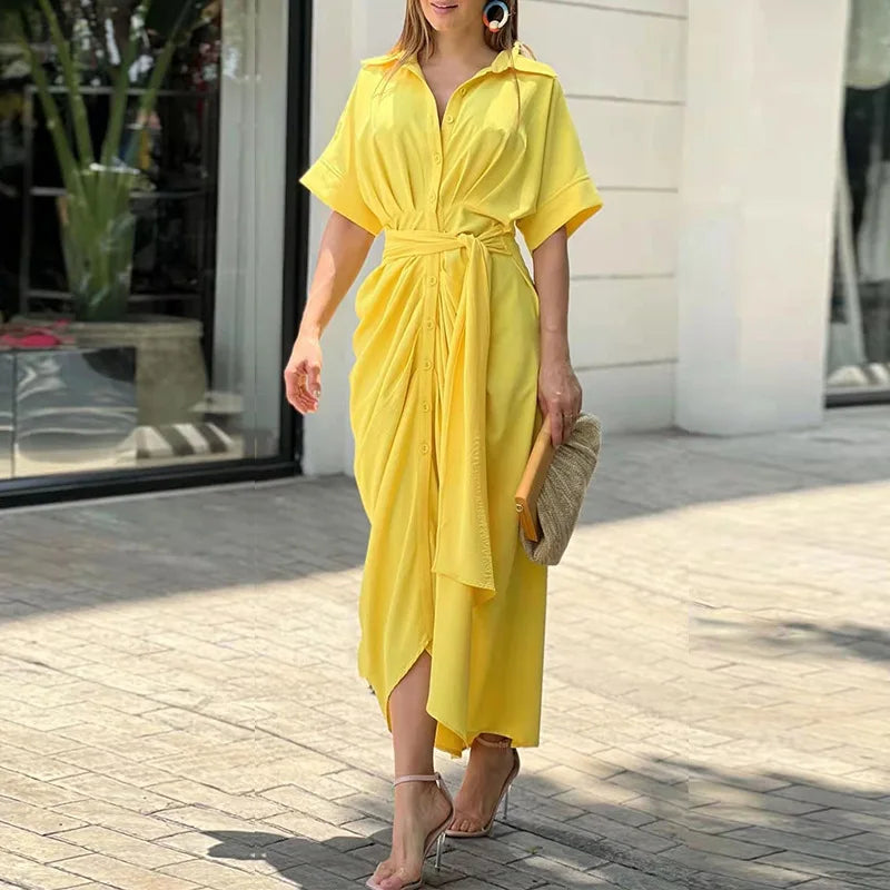 Clémence | Robe Maxi Ceinturée