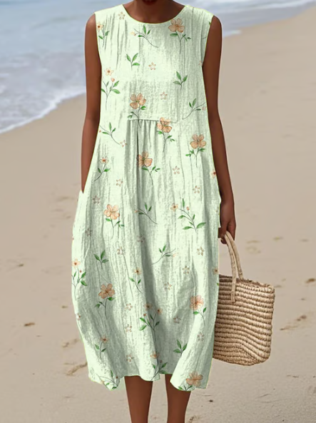 Robe douce avec des touches roses