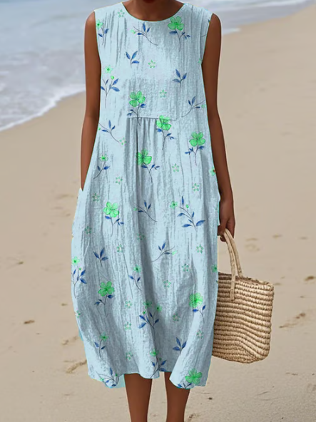Robe douce avec des touches roses