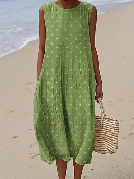 Robe simple avec des petites fleurs