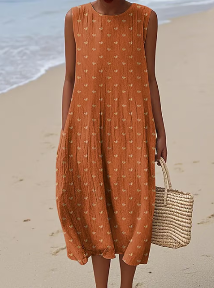 Robe simple avec des petites fleurs