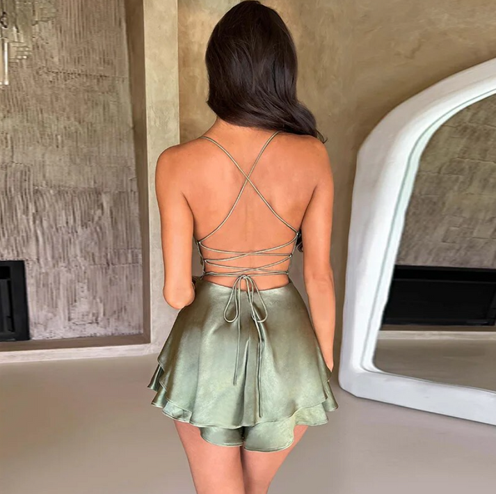 Empiriya I Robe dos nu en satin