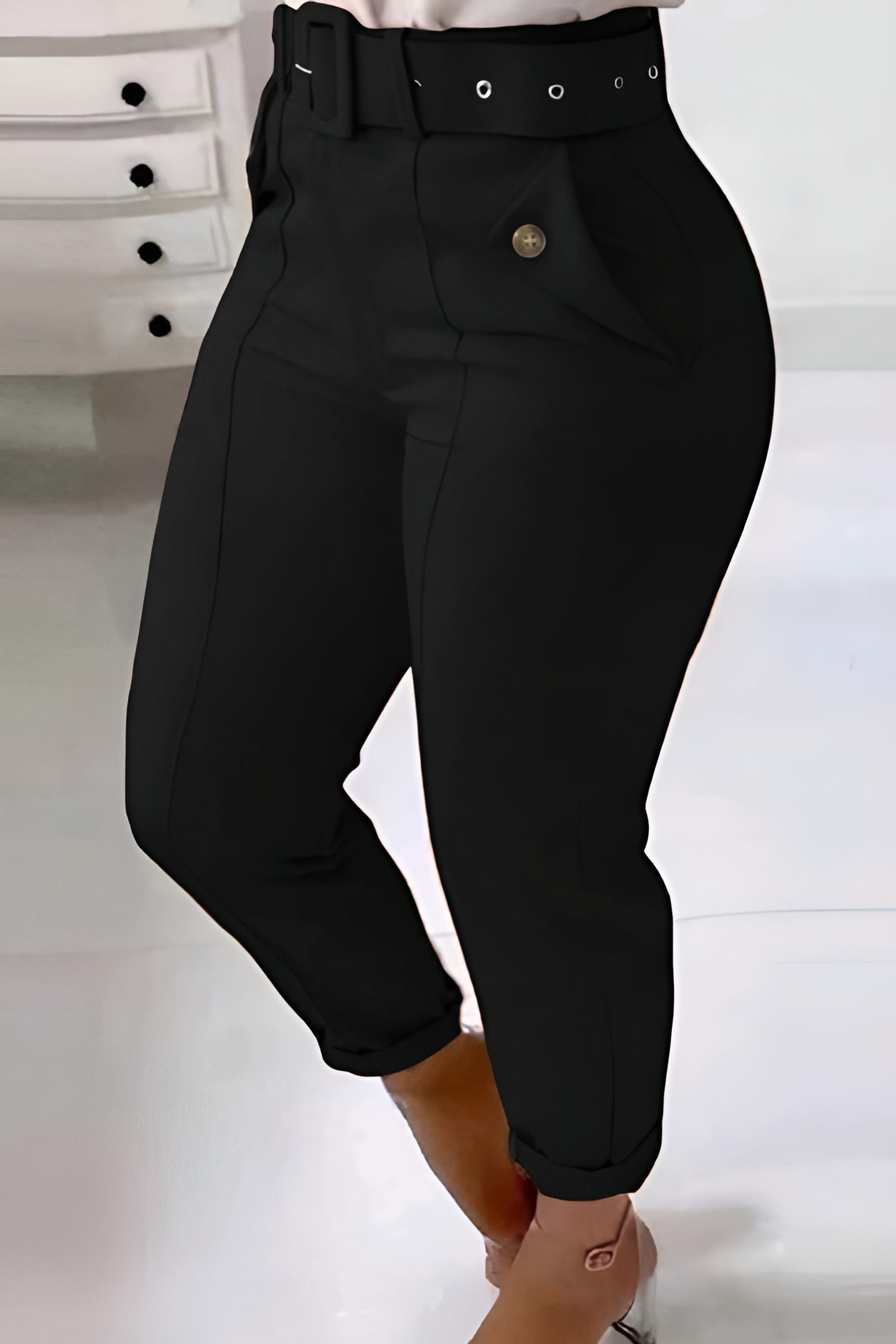 Sophie | Pantalon ajusté avec ceinture