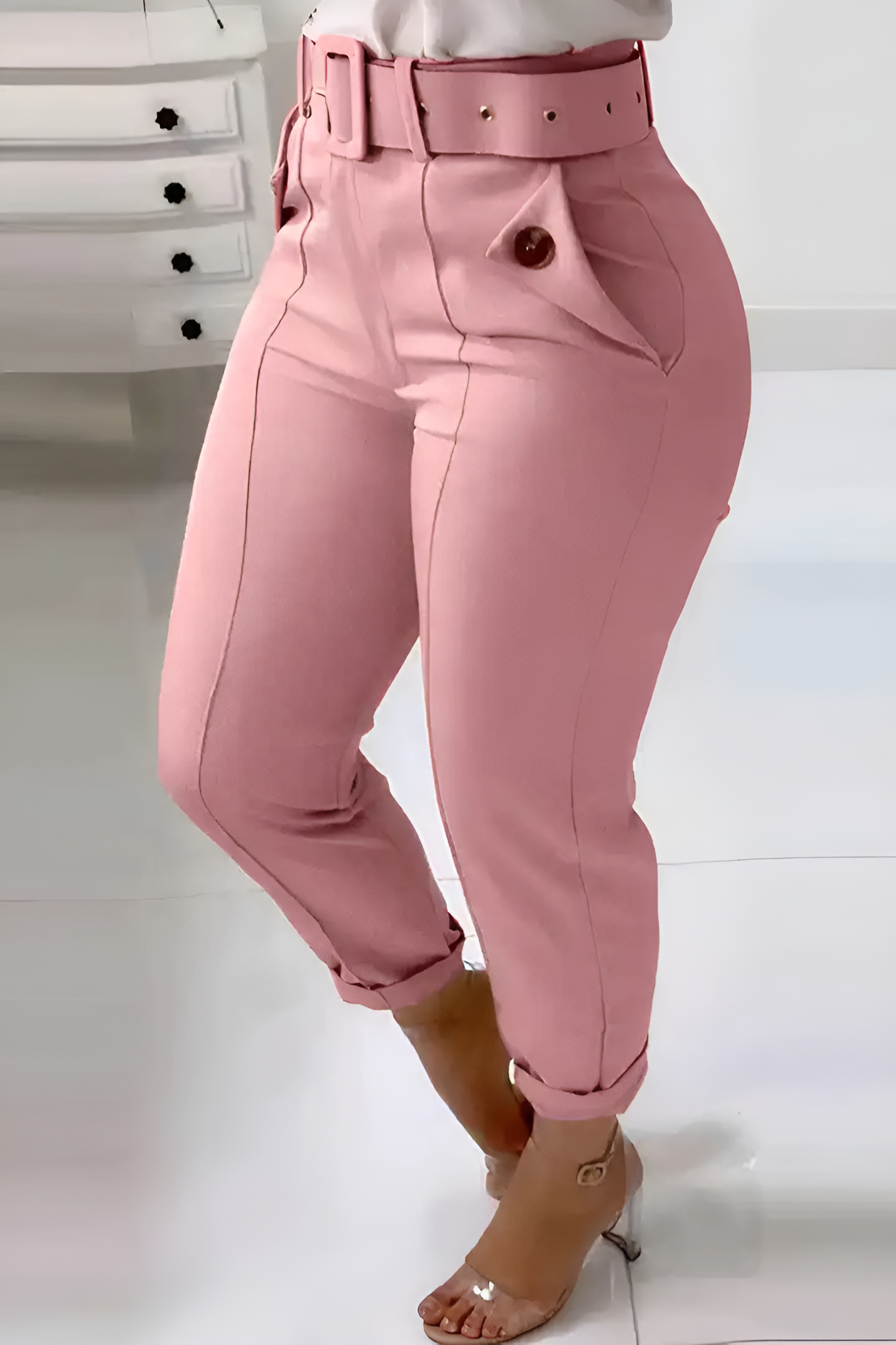 Sophie | Pantalon ajusté avec ceinture