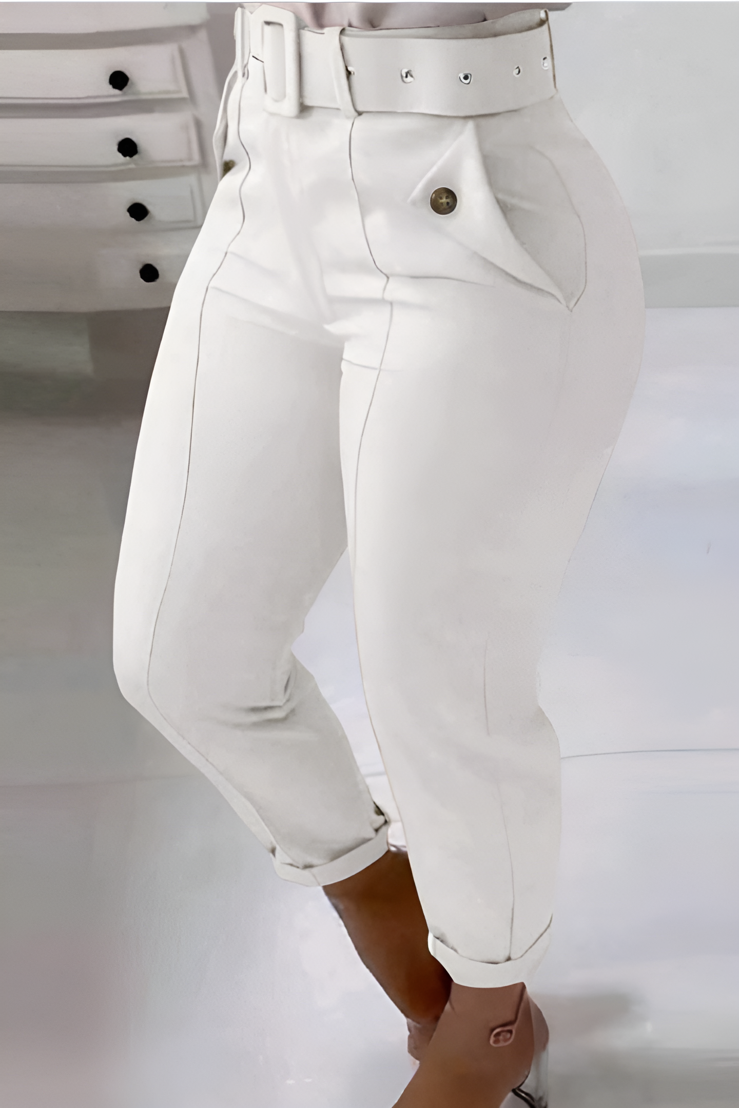 Sophie | Pantalon ajusté avec ceinture