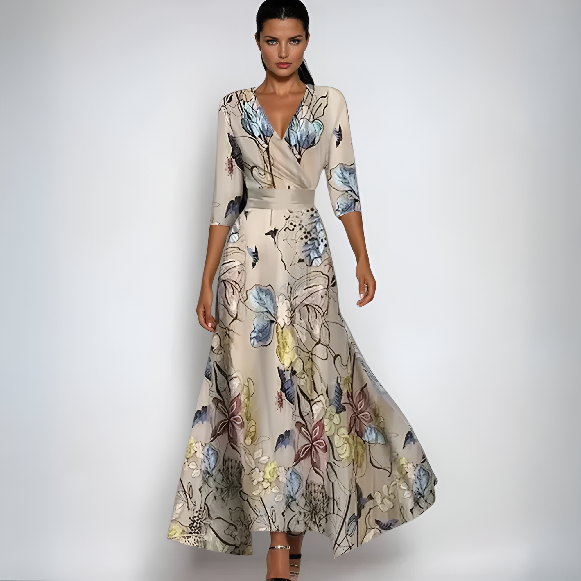 Emily - Robe Fleurie de Luxe