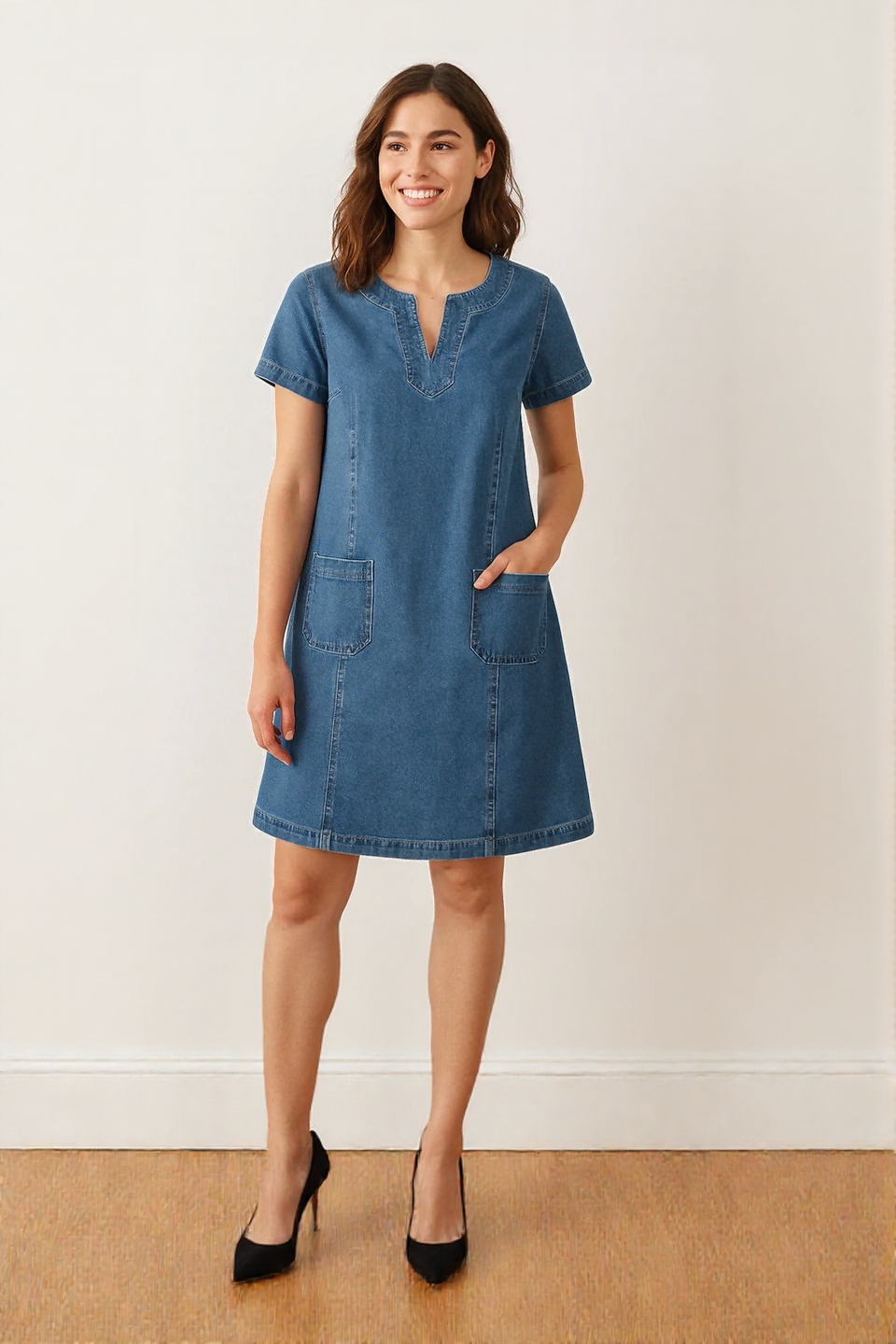 Robe Élégance Denim