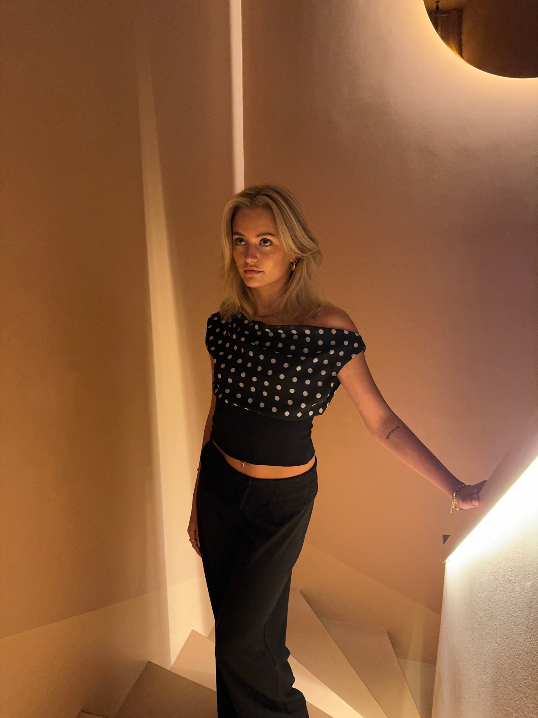 Kimmie | Haut à Pois - Noir/Blanc