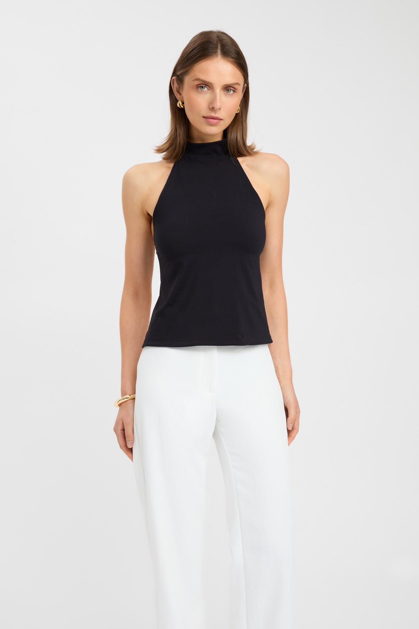 Kaye | Top Noir Minimaliste