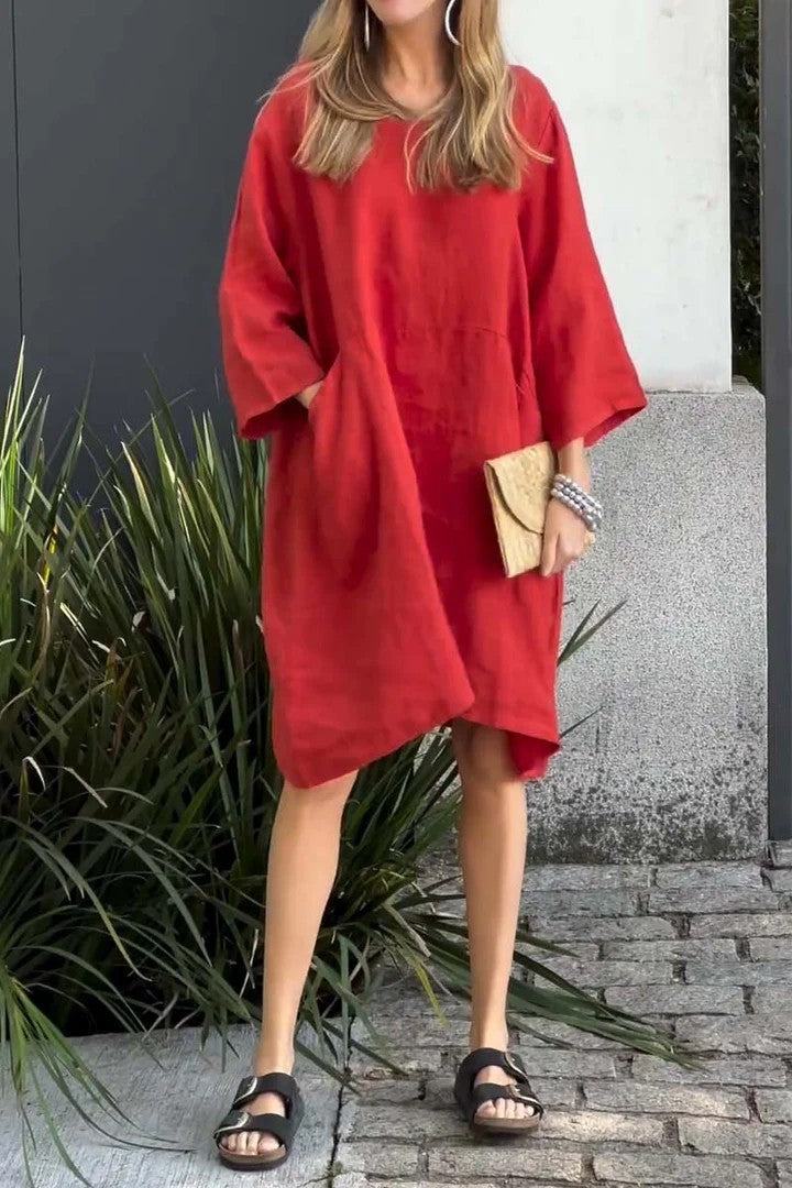Camille | Robe Décontractée en Lin