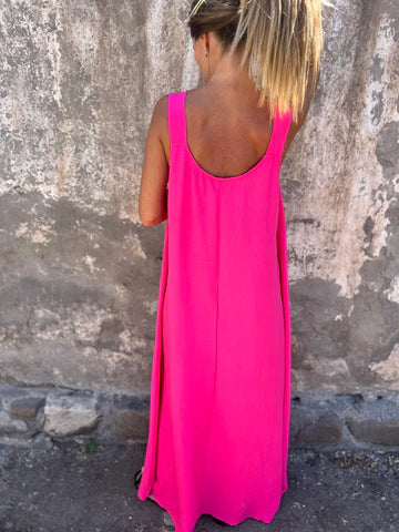 Robe Maxi à Détail Nœud