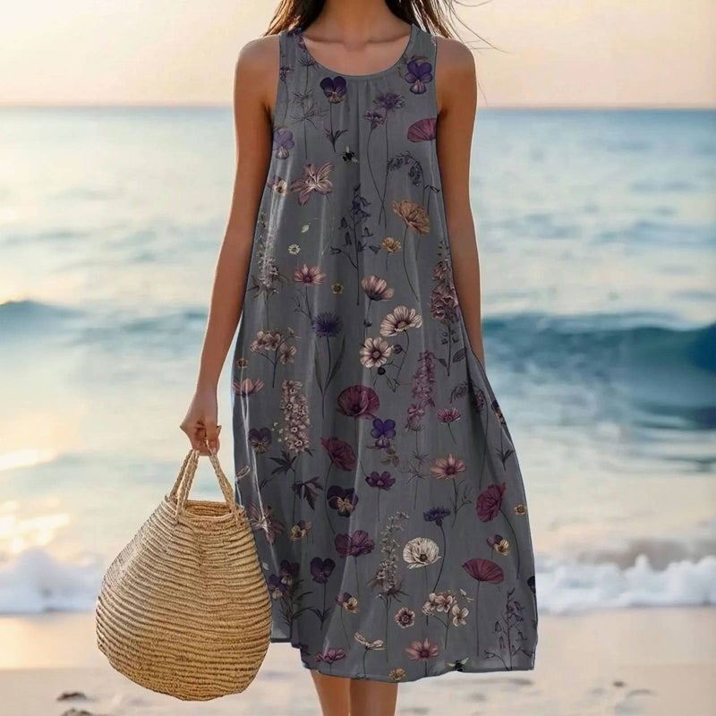 María | Robe Midi Fleurie
