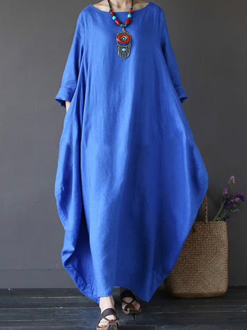Robe en lin avec élégance naturelle