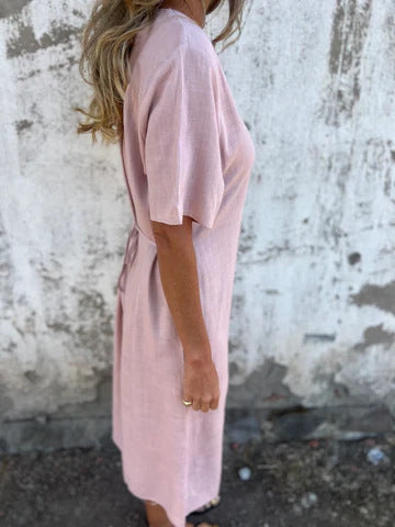 Sophie | Robe Imprimée Coton‑Lin